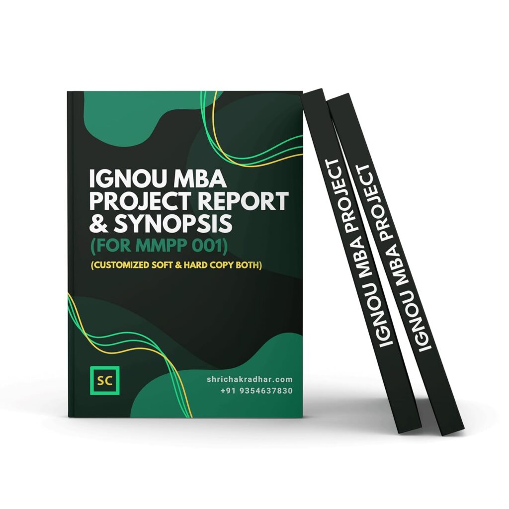 ignou mba project mmpp 001