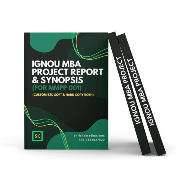 ignou mba project mmpp 001
