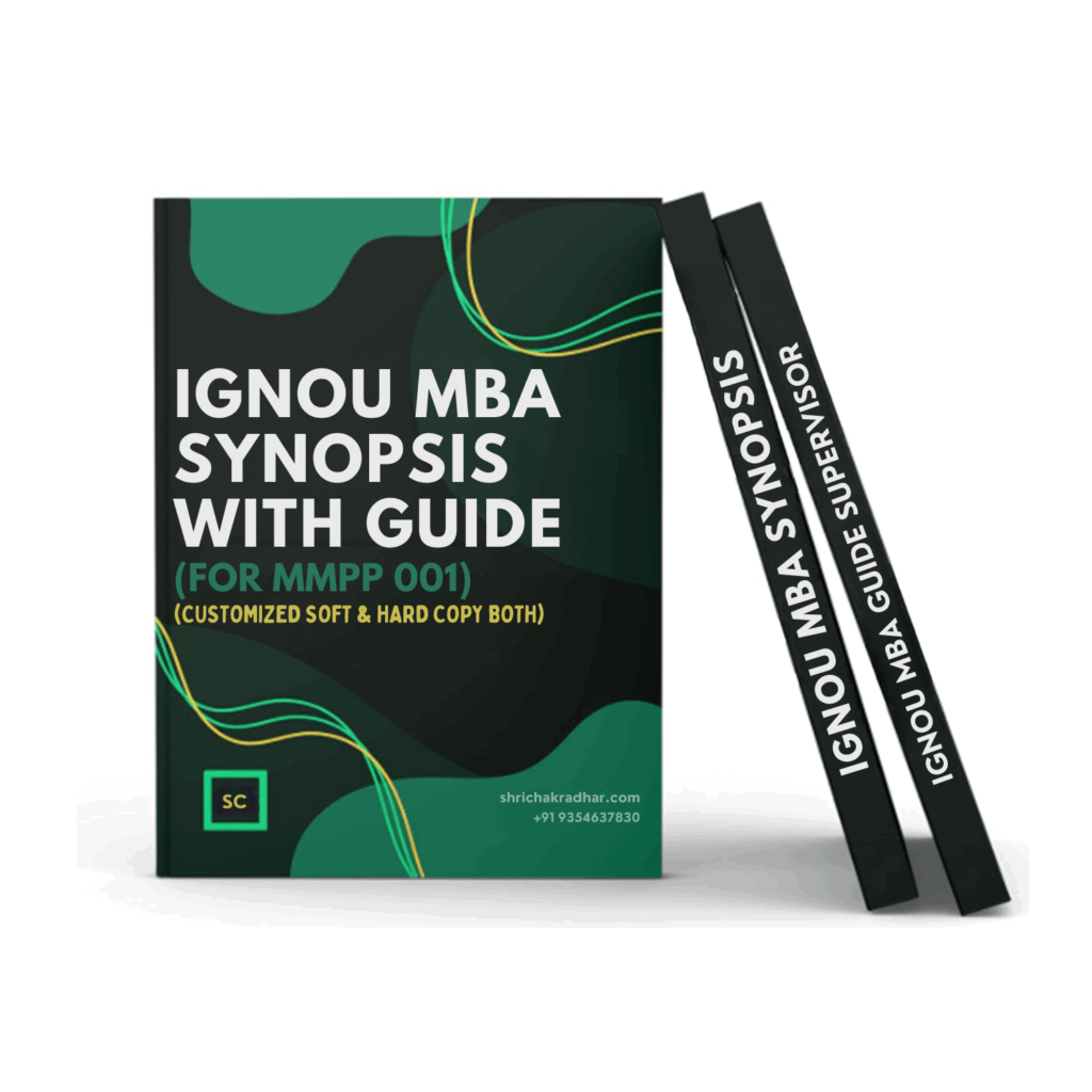 IGNOU MBA SYNOPSIS WITH GUIDE