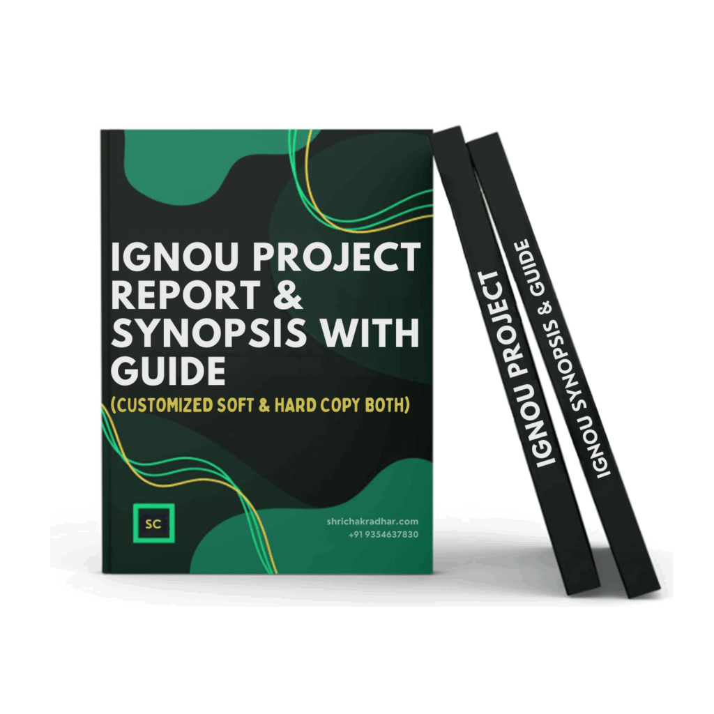 ignou project report synopsis guide